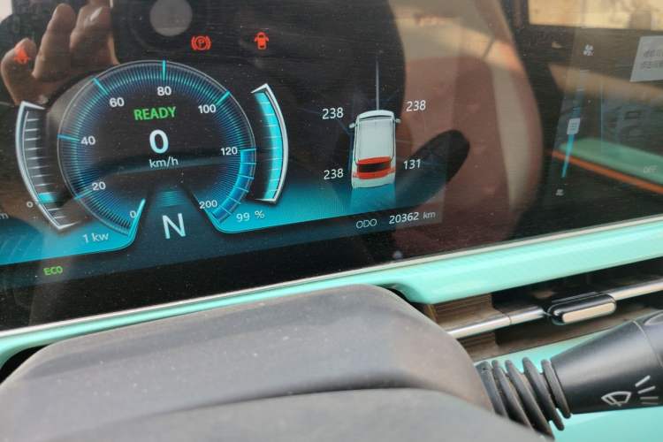 Used BAW Yuanbao 2022 Edition Pure Cute Version Odometer Close Up