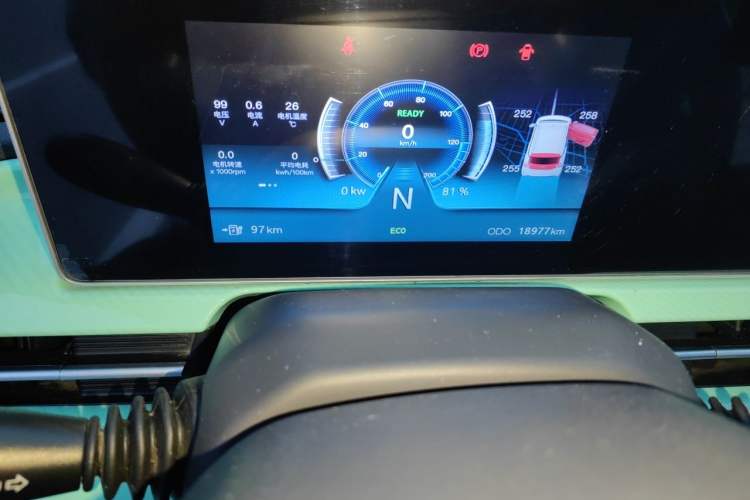 Used BAW Yuanbao 2022 Fun Edition Odometer Close Up