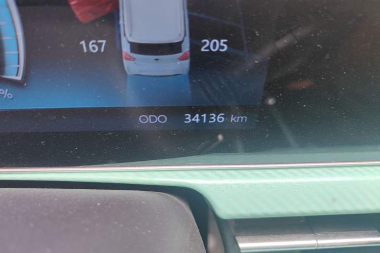 Used BAW Yuanbao 2022 Smart Version Odometer Close Up