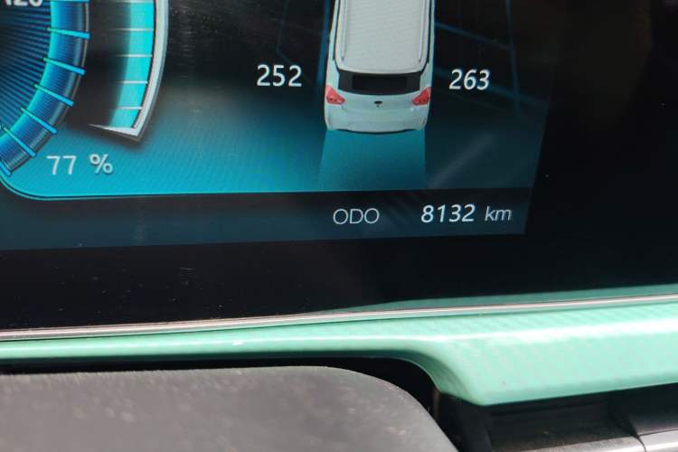 Used BAW Yuanbao 2022 Smart Version Odometer Close Up