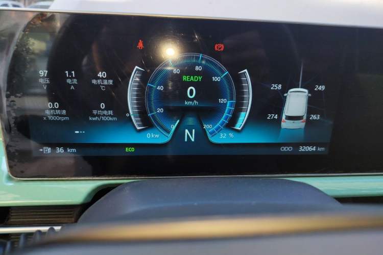 Used BAW Yuanbao 2022 Bao Meng Edition Odometer Close Up