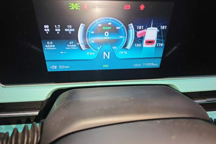 Used BAW Yuanbao 2022 Fun Edition Odometer Close Up