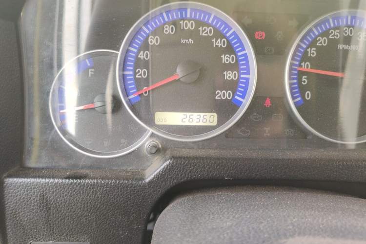 Used BAW Zhanqi 2015 2.0L CK Odometer Close Up