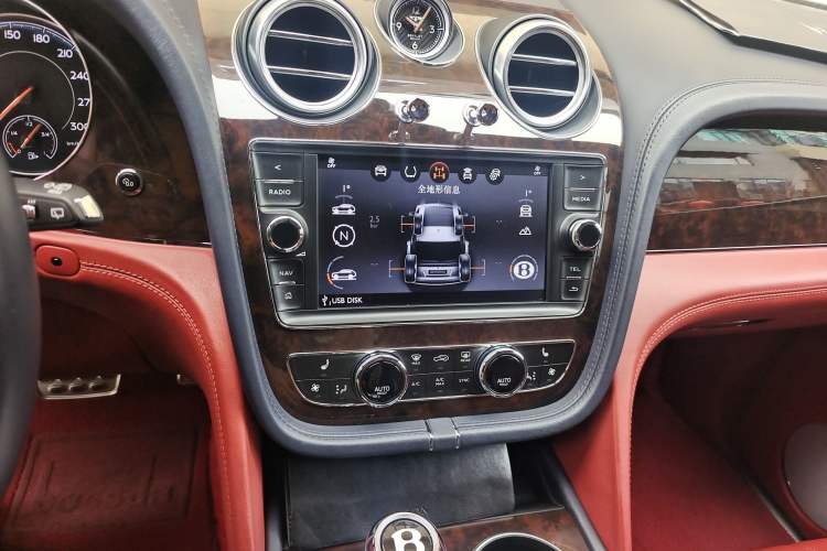 Used Bentley Bentayga 2016 6.0T First Edition Limited Edition Audio And AC Panel