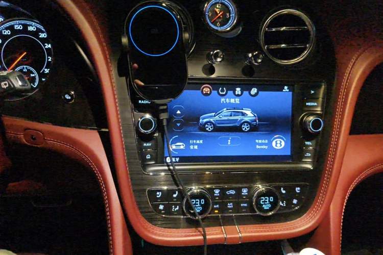 Used Bentley Bentayga 2018 4.0T V8 Audio And AC Panel