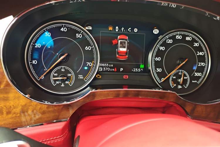 Used Bentley Bentayga  Odometer Close Up