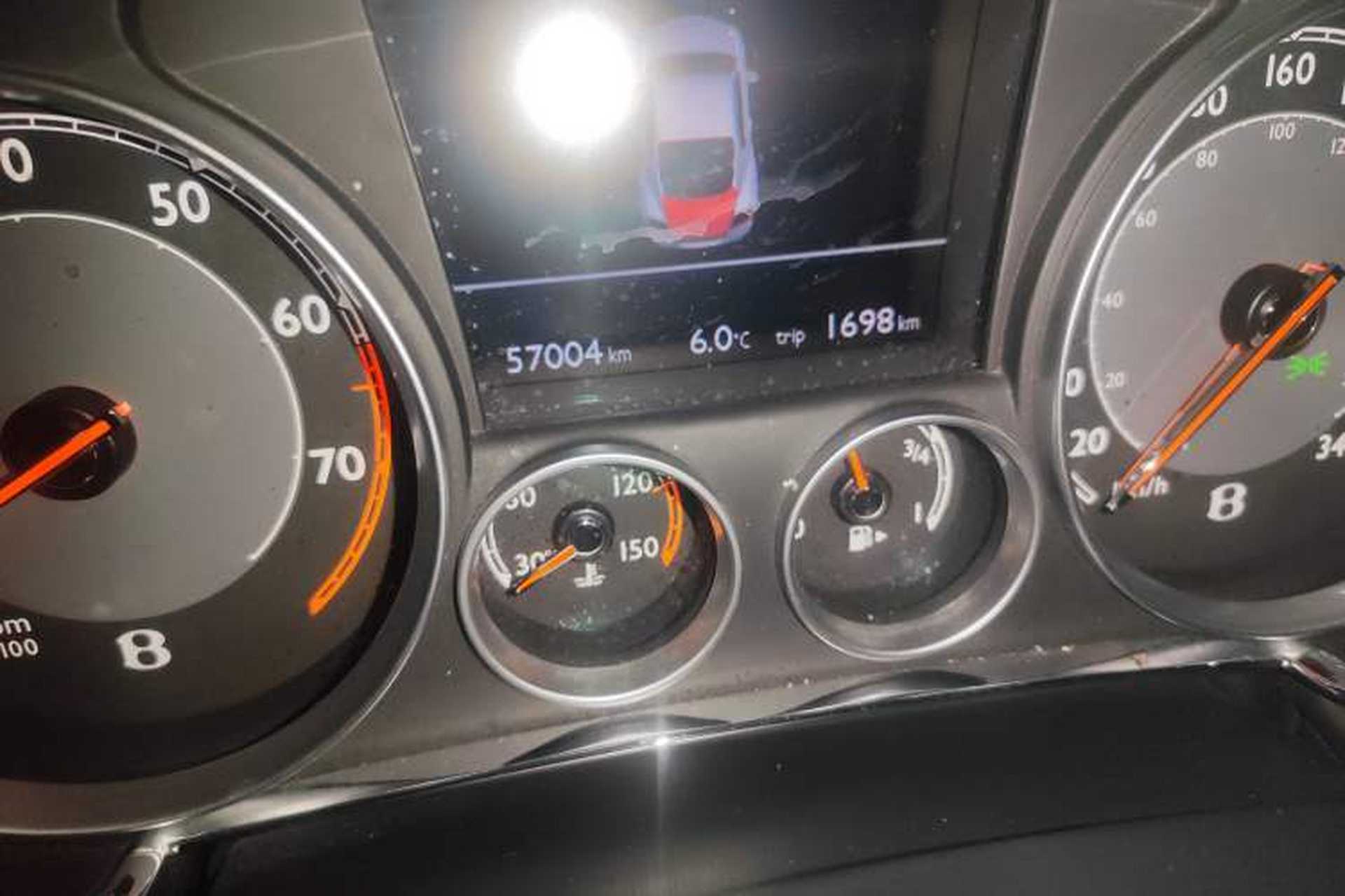 Used Bentley Continental 2012 4.0T GT V8 Odometer Close Up