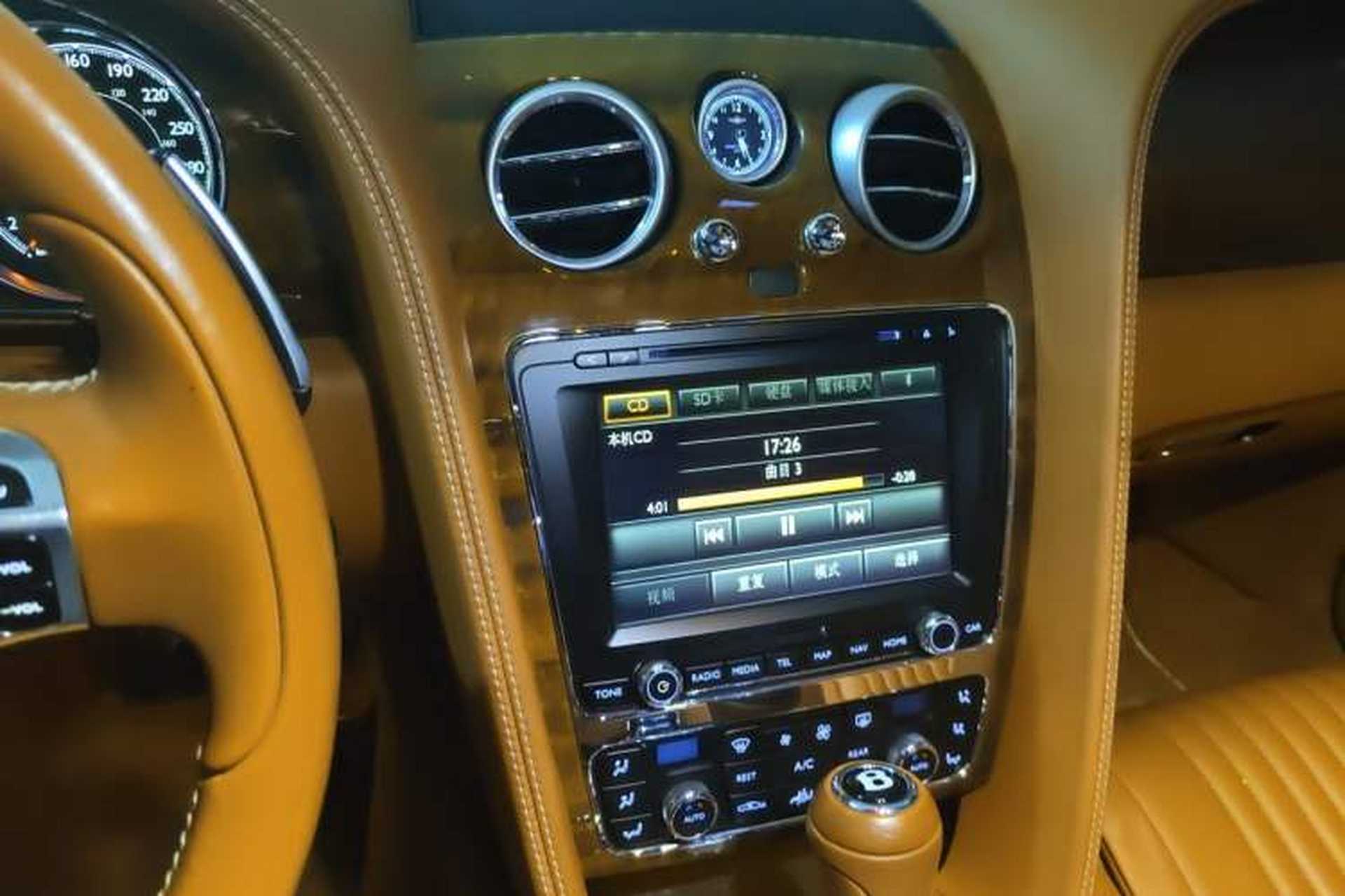 Used Bentley Continental 2015 4.0T GT V8 Standard Edition Audio And AC Panel