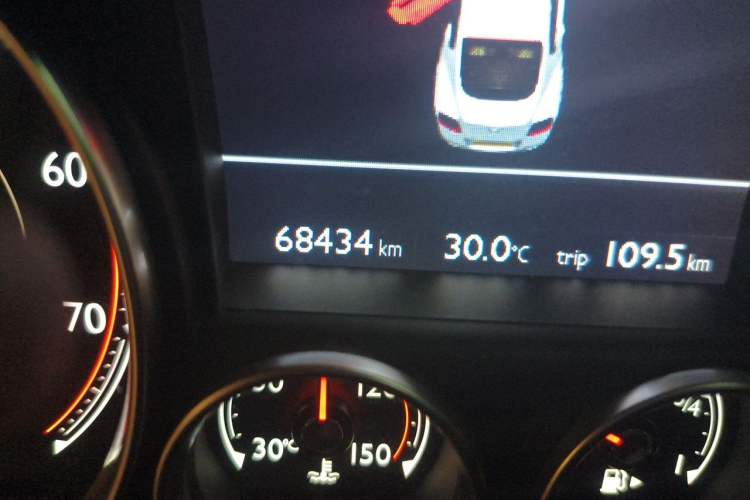 Used Bentley Continental 2017 4.0T GT V8 S Standard Edition Odometer Close Up