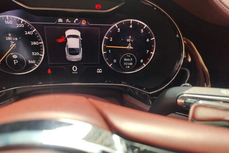 Used Bentley Continental 2020 4.0T GT V8 Odometer Close Up