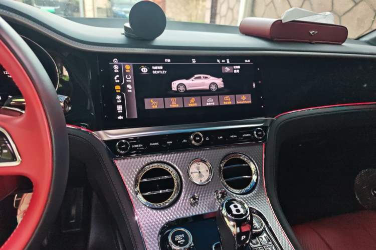 Used Bentley Continental 2022 4.0T GT V8 Mulliner Audio And AC Panel