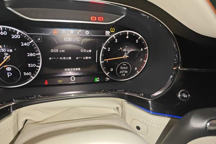 Used Bentley Continental 2022 4.0T GT V8 Odometer Close Up