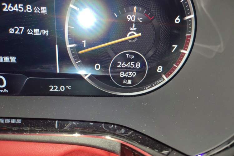 Used Bentley Continental 2023 4.0T GT V8 YADU Edition Odometer Close Up