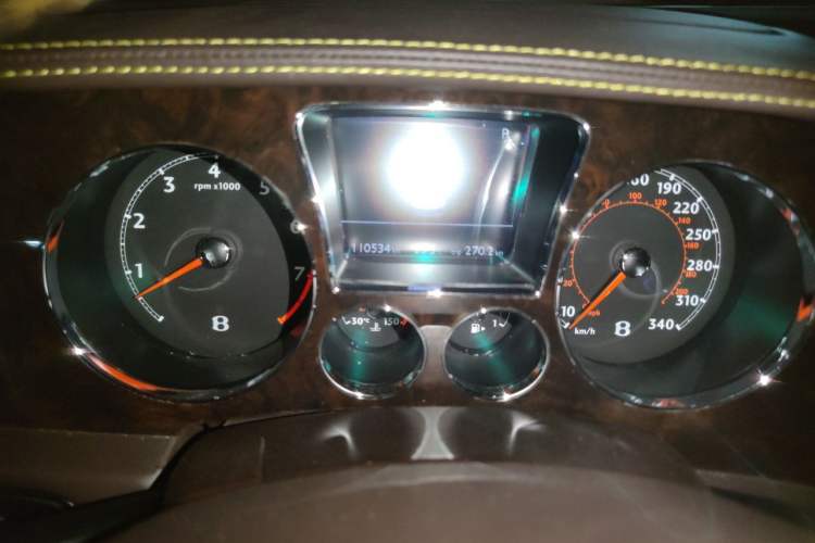 Used Bentley Flying Spur  Odometer Close Up