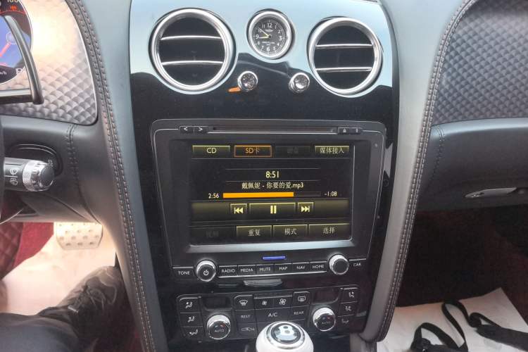 Used Bentley Flying Spur 2013 6.0T W12 Luxury Edition Audio And AC Panel