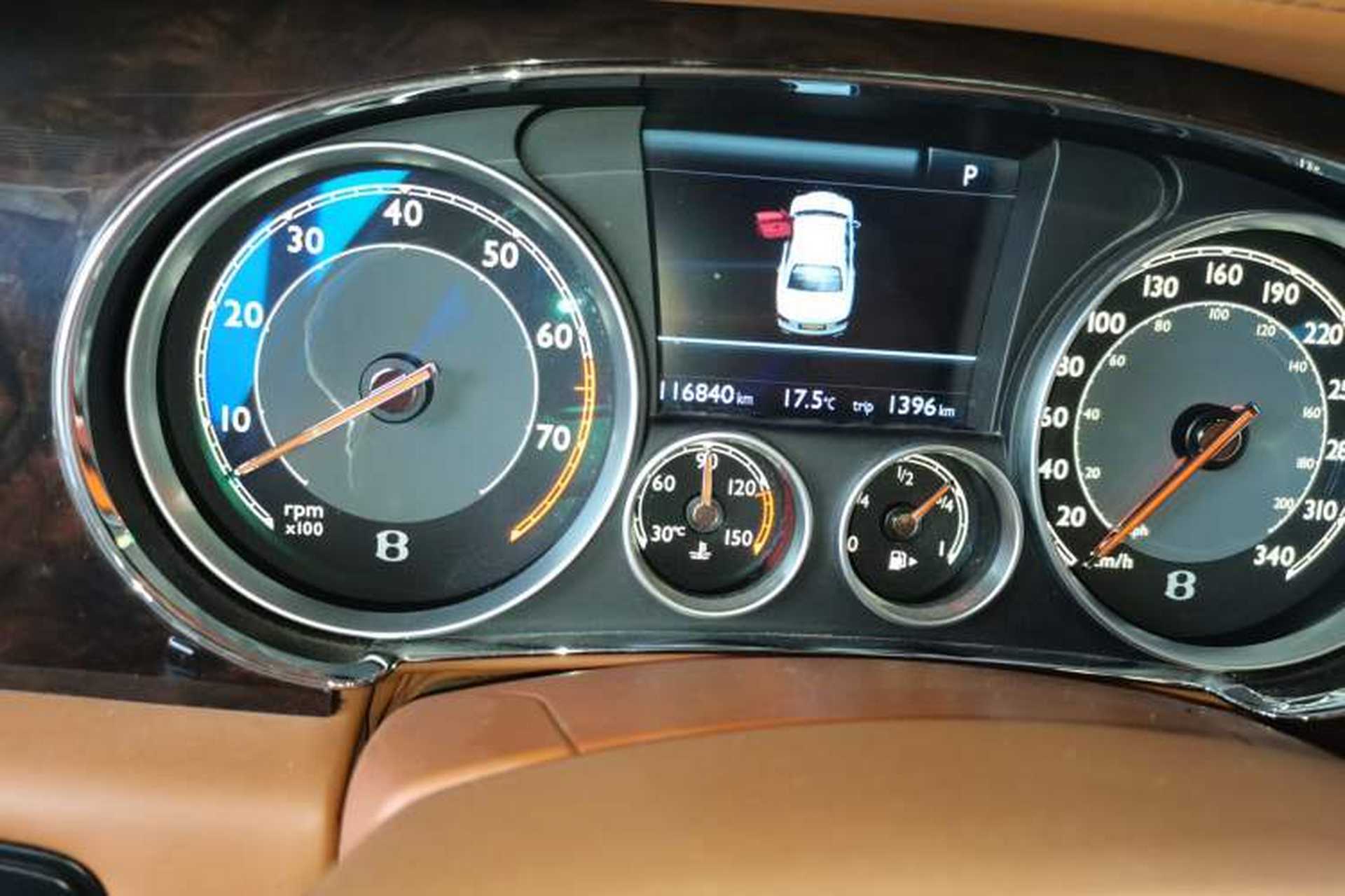 Used Bentley Flying Spur 2014 4.0T V8 Prestige Edition Odometer Close Up