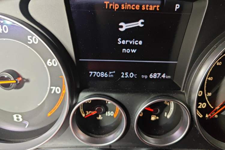 Used Bentley Flying Spur 2014 4.0T V8 Prestige Edition Odometer Close Up