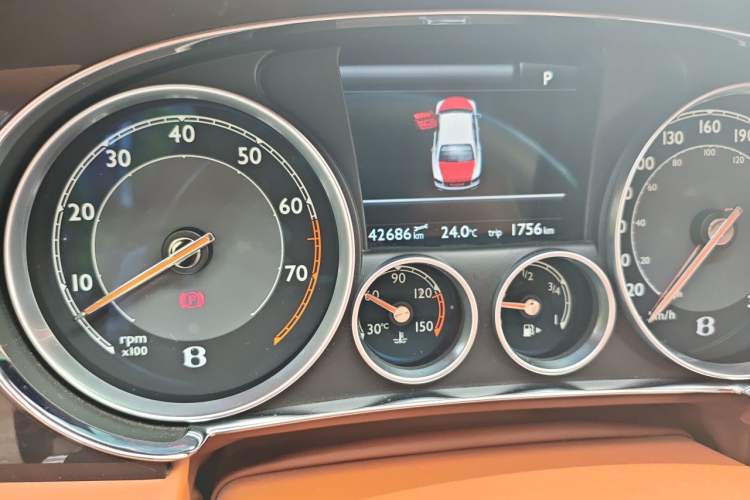 Used Bentley Flying Spur  Odometer Close Up