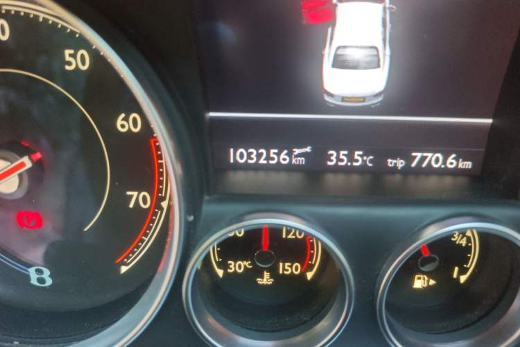 Used Bentley Flying Spur  Odometer Close Up