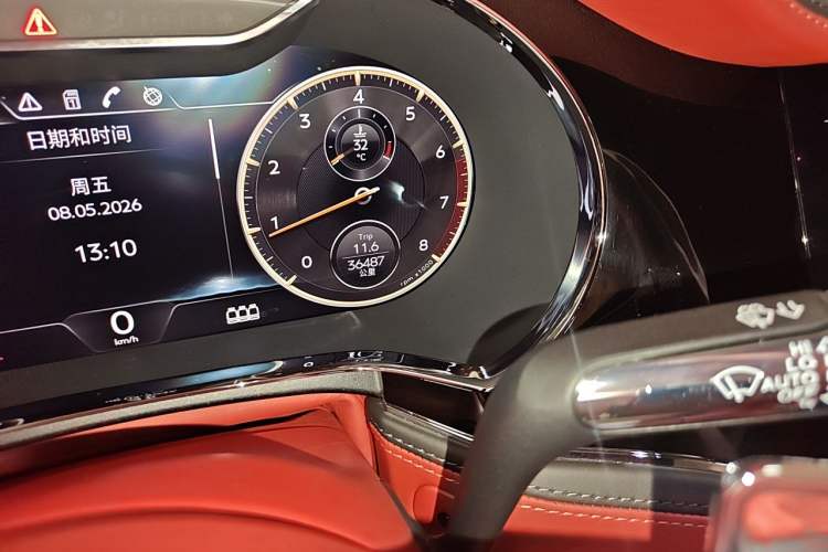 Used Bentley Flying Spur 2020 6.0T W12 Standard Edition Odometer Close Up