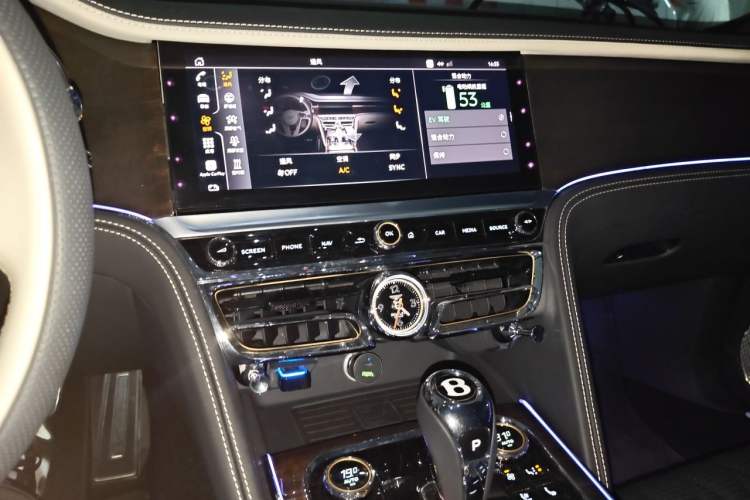 Used Bentley Flying Spur Plug-in Hybrid 2022 2.9T V6 Hybrid Audio And AC Panel