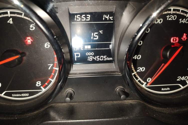 Used Bestune B30 2016 1.6L Automatic Luxury Model Odometer Close Up