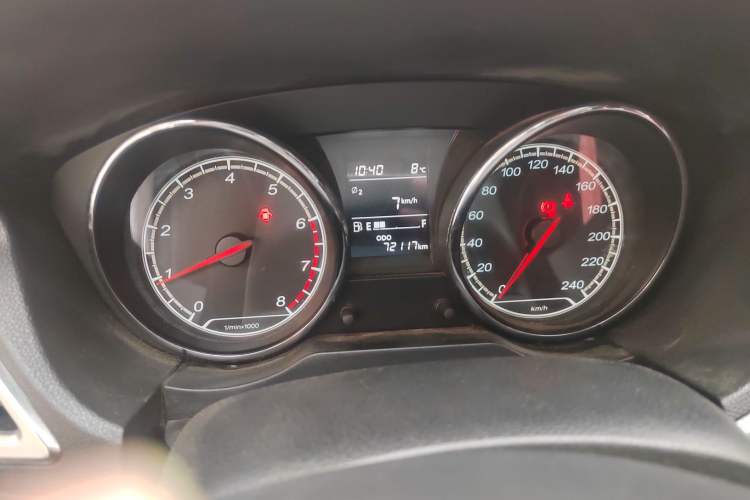 Used Bestune B30 2016 1.6L manual luxury version Odometer Close Up
