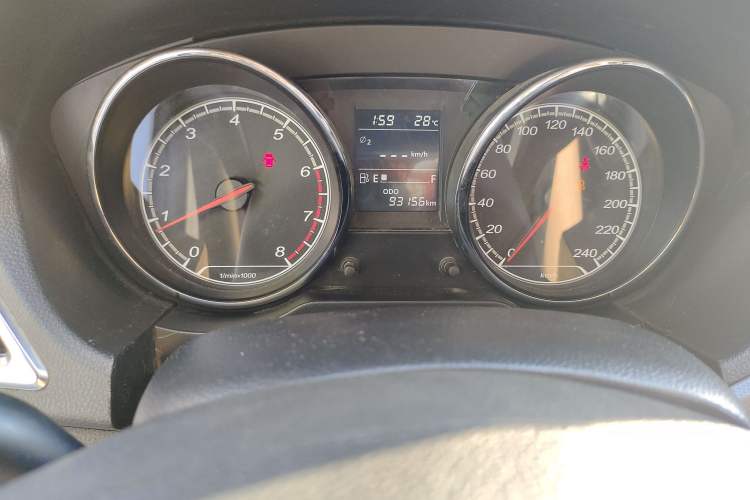 Used Bestune B30 2017 1.6L Manual Luxury Edition Odometer Close Up