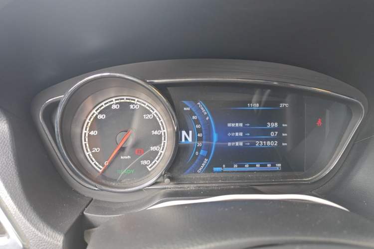 Used Bestune B30EV 2019 EV400 Odometer Close Up
