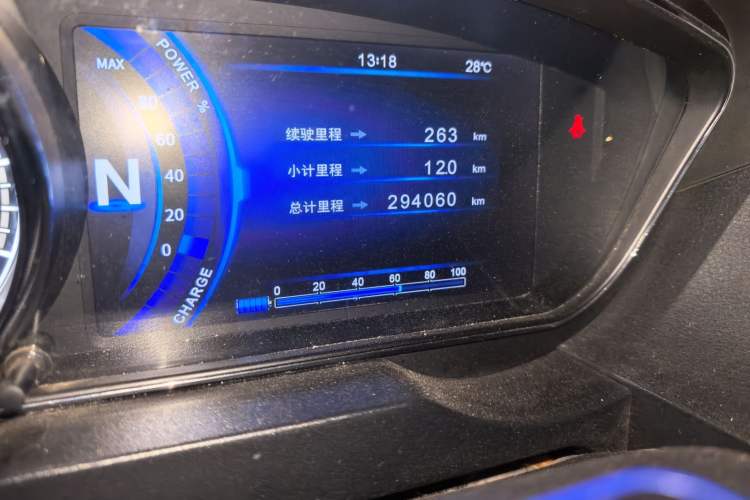 Used Bestune B30EV 2019 EV400 Odometer Close Up
