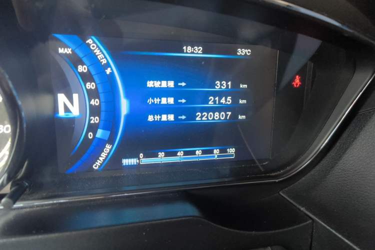 Used Bestune B30EV 2019 EV400 Odometer Close Up