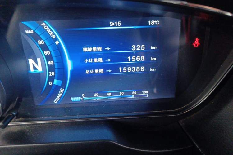 Used Bestune B30EV 2019 EV400 Odometer Close Up
