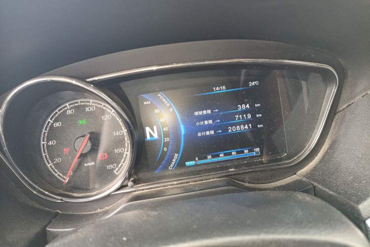 Used Bestune B30EV 2019 EV400 Odometer Close Up