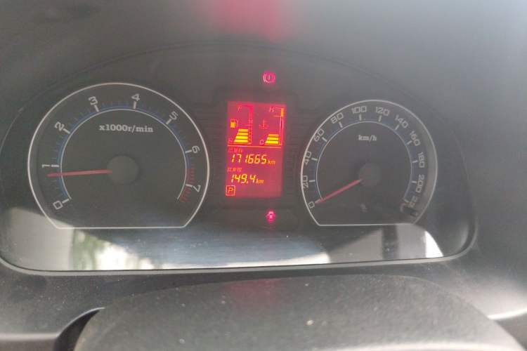 Used Bestune B50 2009 1.6 automatic luxury version Odometer Close Up