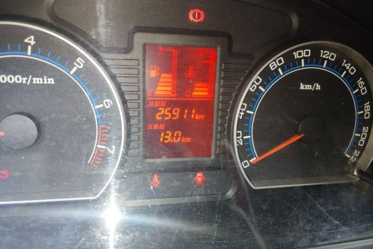 Used Bestune B50 2011 1.6L manual fashion version Odometer Close Up