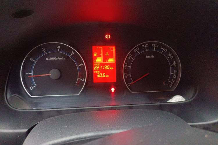 Used Bestune B50 2011 1.6L Manual Prestige Edition Odometer Close Up