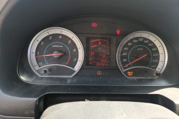 Used Bestune B50 2012 1.6L Automatic Prestige Edition Odometer Close Up