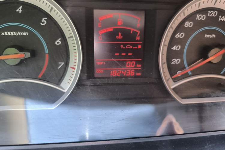 Used Bestune B50 2012 1.6L Manual Limited Edition Odometer Close Up
