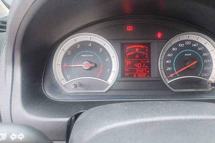 Used Bestune B50 2012 1.6L Automatic Prestige Edition Odometer Close Up