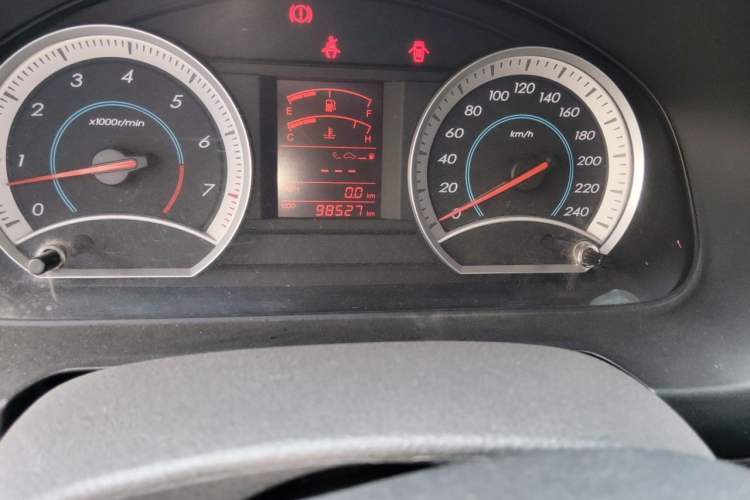 Used Bestune B50 2012 1.6L Manual Prestige Edition Odometer Close Up