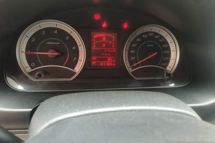 Used Bestune B50 2013 1.6L manual Partner Edition Odometer Close Up