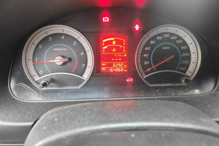 Used Bestune B50 2013 1.6L manual Partner Edition Odometer Close Up
