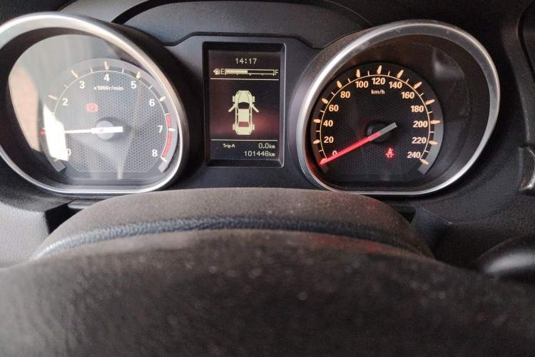 Used Bestune B50 2016 1.6L manual luxury version Odometer Close Up