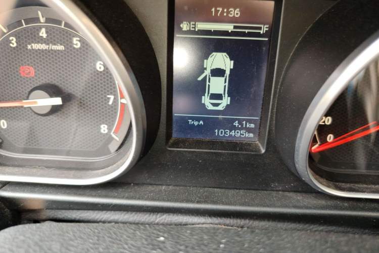 Used Bestune B50 2016 1.6L Manual Technology Model Odometer Close Up