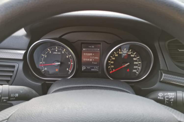 Used Bestune B50 2016 1.6L Automatic Luxury Model Odometer Close Up