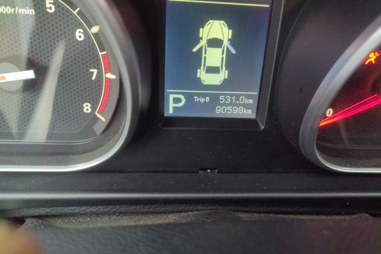 Used Bestune B50 2016 1.4T Automatic Luxury Model Odometer Close Up
