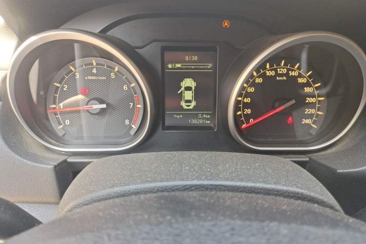 Used Bestune B50 2016 1.6L Manual Technology Model Odometer Close Up