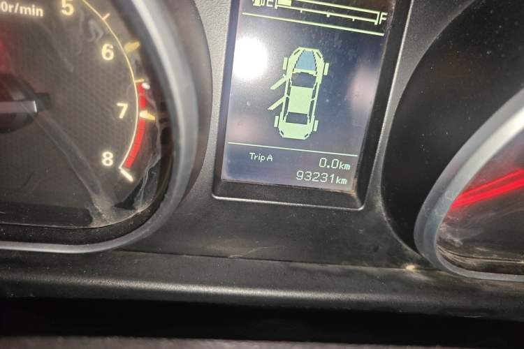 Used Bestune B50 2016 1.6L manual Comfort trim level Odometer Close Up
