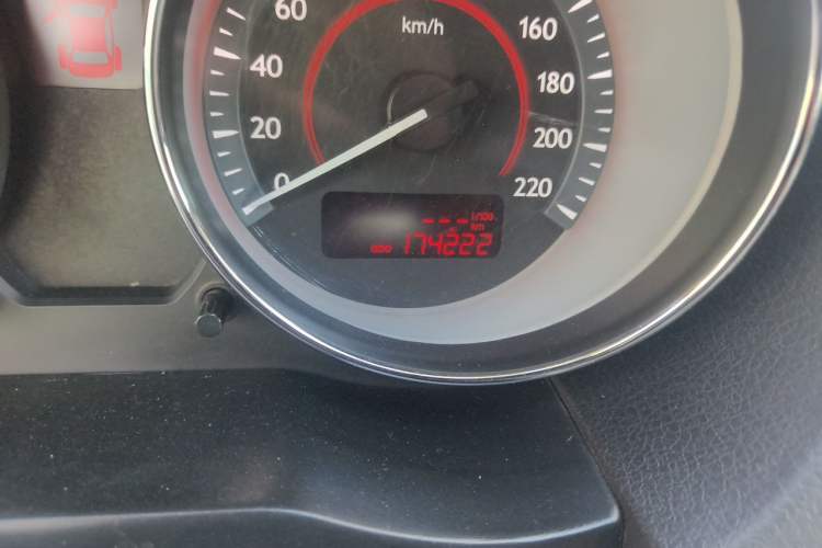 Used Bestune B50 2016 1.6L Manual Technology Model Odometer Close Up