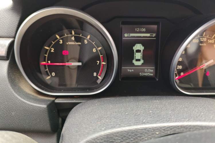 Used Bestune B50 2016 1.6L Manual Technology Model Odometer Close Up